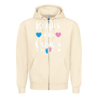 Sandshell keeper of the gender reveal tee shirt girl or boy blue pink Zipper Hoodie - linhVisuals