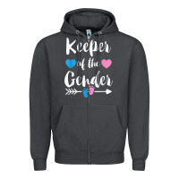 Smoke keeper of the gender reveal tee shirt girl or boy blue pink Zipper Hoodie - linhVisuals