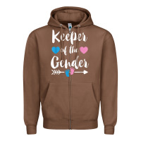 Chestnut keeper of the gender reveal tee shirt girl or boy blue pink Zipper Hoodie - linhVisuals
