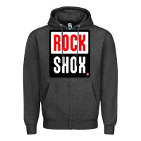 Charcoal Heather shox rocks Zipper Hoodie - linhVisuals