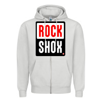 Dove Grey shox rocks Zipper Hoodie - linhVisuals