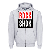 Heather Grey shox rocks Zipper Hoodie - linhVisuals