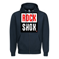 Navy shox rocks Zipper Hoodie - linhVisuals