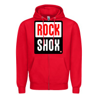 Red shox rocks Zipper Hoodie - linhVisuals