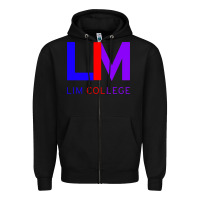 Black lim college Zipper Hoodie - linhVisuals