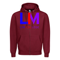 Burgundy lim college Zipper Hoodie - linhVisuals
