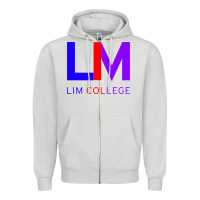 Dove Grey lim college Zipper Hoodie - linhVisuals
