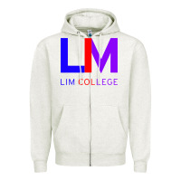 Oatmeal Heather lim college Zipper Hoodie - linhVisuals