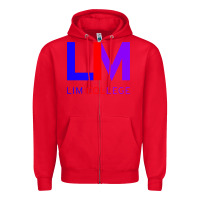 Red lim college Zipper Hoodie - linhVisuals
