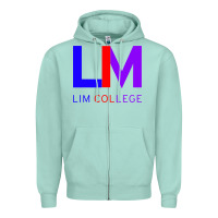 Seafoam lim college Zipper Hoodie - linhVisuals