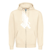 Sandshell retro bigfoot funny sasquatch and peace Zipper Hoodie - linhVisuals