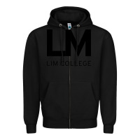 Black lim college Zipper Hoodie - linhVisuals