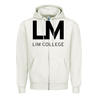 Oatmeal Heather lim college Zipper Hoodie - linhVisuals