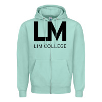 Seafoam lim college Zipper Hoodie - linhVisuals