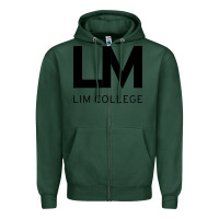 Sports Green lim college Zipper Hoodie - linhVisuals