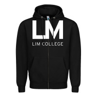 Black lim college Zipper Hoodie - linhVisuals