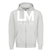 Dove Grey lim college Zipper Hoodie - linhVisuals