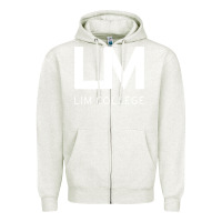 Oatmeal Heather lim college Zipper Hoodie - linhVisuals