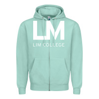 Seafoam lim college Zipper Hoodie - linhVisuals