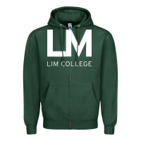 Sports Green lim college Zipper Hoodie - linhVisuals