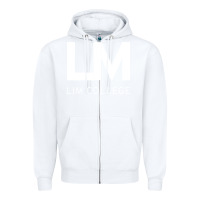 White lim college Zipper Hoodie - linhVisuals