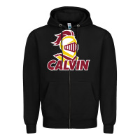 Black calvin knights cu Zipper Hoodie - linhVisuals