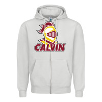 Dove Grey calvin knights cu Zipper Hoodie - linhVisuals