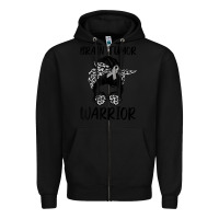 Black brain cancer tumor awareness go gray in may t shirt Zipper Hoodie - linhVisuals