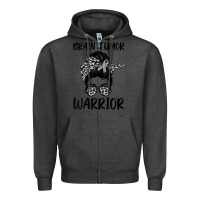 Charcoal Heather brain cancer tumor awareness go gray in may t shirt Zipper Hoodie - linhVisuals