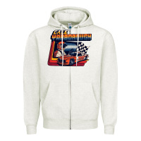 Oatmeal Heather vintage cale yarborough classic Zipper Hoodie - linhVisuals