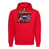 Red vintage cale yarborough classic Zipper Hoodie - linhVisuals