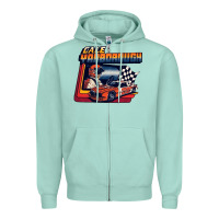 Seafoam vintage cale yarborough classic Zipper Hoodie - linhVisuals