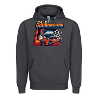Smoke vintage cale yarborough classic Zipper Hoodie - linhVisuals