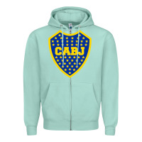 Seafoam boca juniors football Zipper Hoodie - linhVisuals