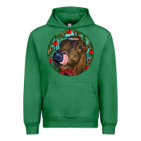 Emerald Longhorn Cow Christmas Urban Hoodie - RanaPortraitStore