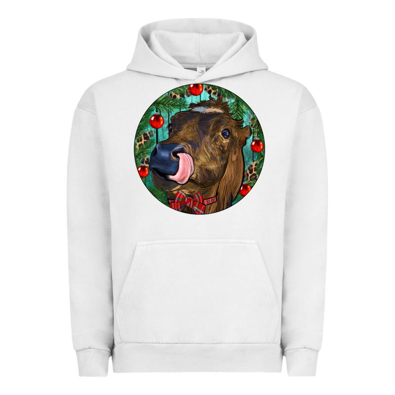 Longhorn Cow Christmas Urban Hoodie by RanaPortraitStore | Teevron