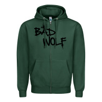 Sports Green bad wolf racerback Zipper Hoodie - linhVisuals