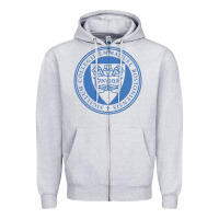 Heather Grey Emmanuel College Zipper Hoodie - linhVisuals