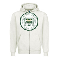 Oatmeal Heather st. norbert college Zipper Hoodie - linhVisuals