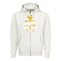 Oatmeal Heather chocobo Zipper Hoodie - linhVisuals