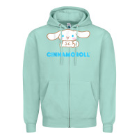 Seafoam cinnamoroll character front and back t shirt Zipper Hoodie - linhVisuals