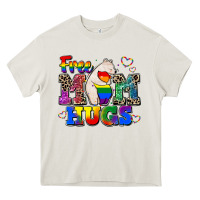 Cream pride free mom hugs Heavy Core Tee - CowGirlArtShop