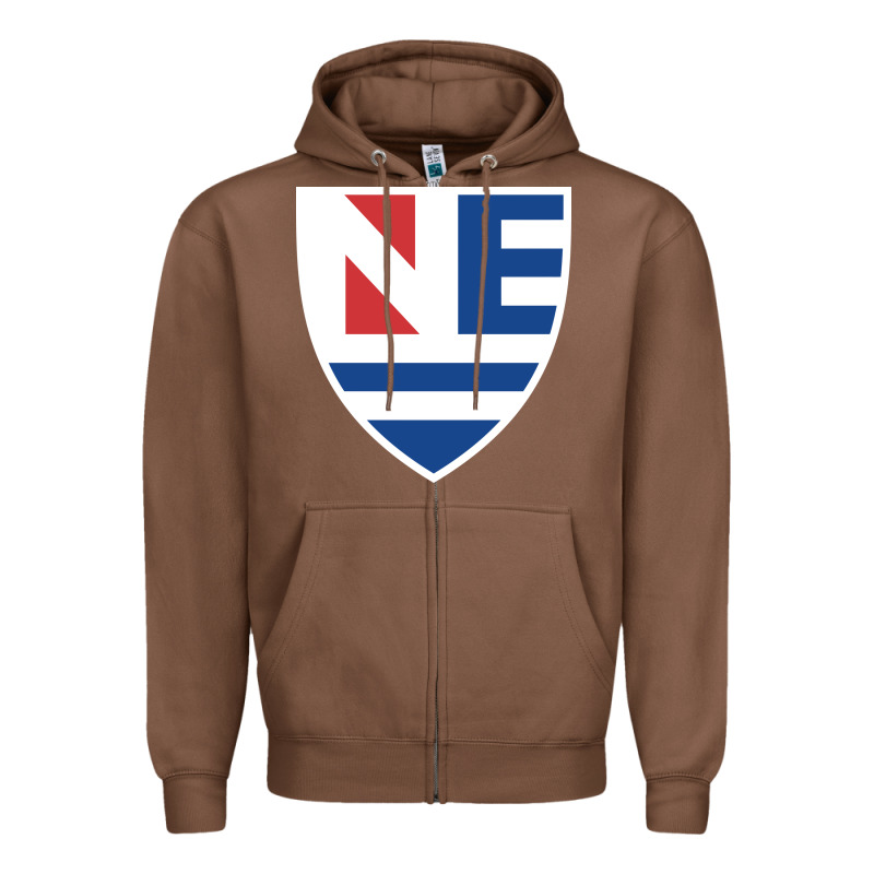 New England College Shield Vectorized Zipper Hoodie by linhVisuals | Teevron