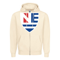Sandshell new england college shield vectorized Zipper Hoodie - linhVisuals