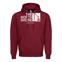 Burgundy hawaii islands north shore haleiwa vintage style t shirt Zipper Hoodie - linhVisuals