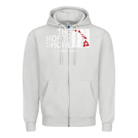 Dove Grey hawaii islands north shore haleiwa vintage style t shirt Zipper Hoodie - linhVisuals