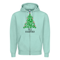Seafoam hawaiian christmas tree mele kalikimaka hawaii tropical t shirt Zipper Hoodie - linhVisuals