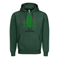 Sports Green hawaiian christmas tree mele kalikimaka hawaii tropical t shirt Zipper Hoodie - linhVisuals