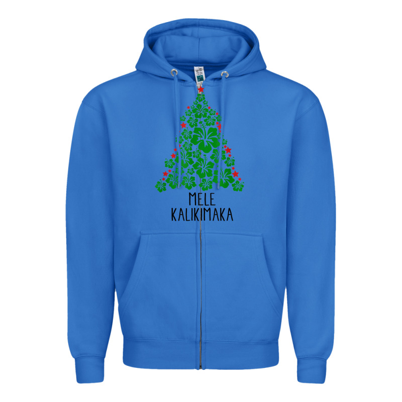 Hawaiian Christmas Tree Mele Kalikimaka Hawaii Tropical T Shirt Zipper Hoodie by linhVisuals | Teevron