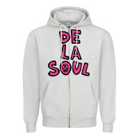 Dove Grey de la soul merchandise Zipper Hoodie - linhVisuals
